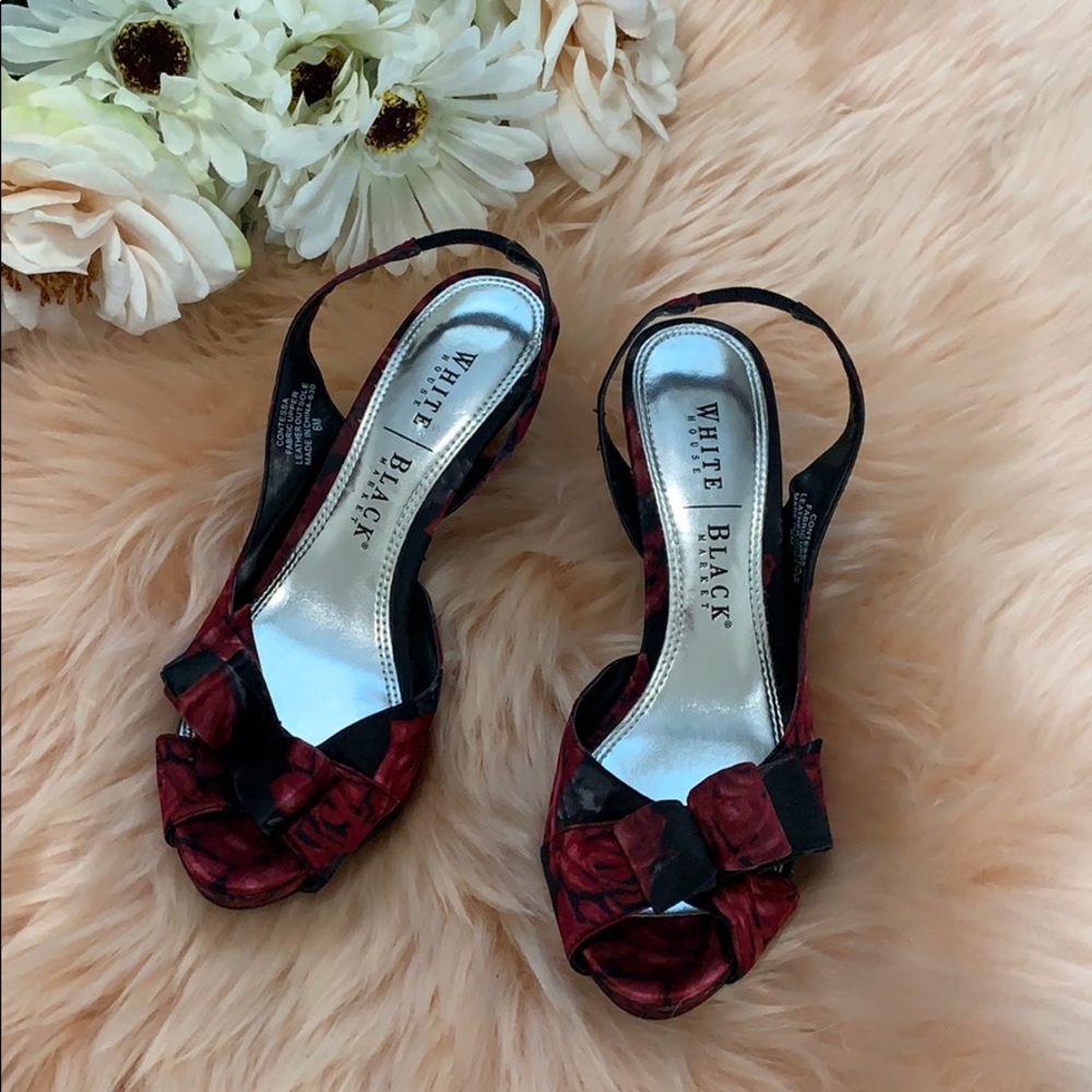 NWOT Slingback peep toe